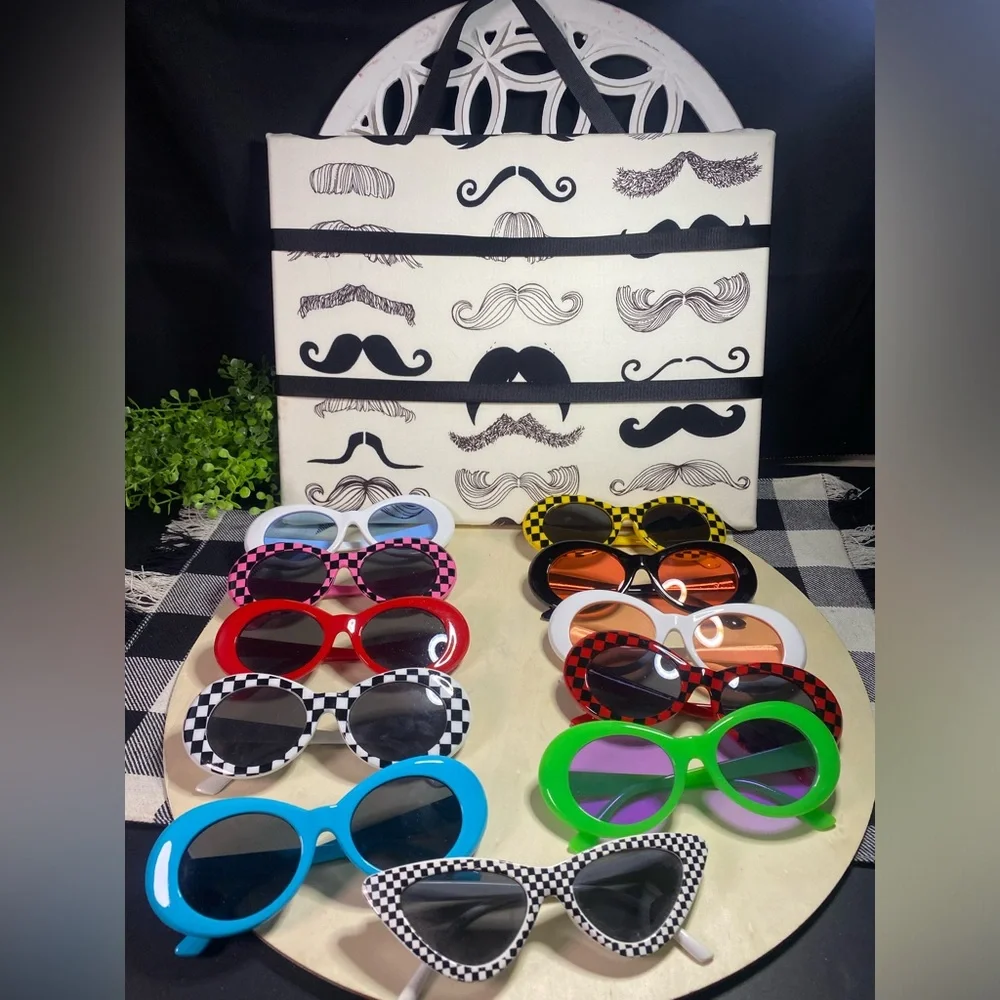 Colorful Kids Sunglasses Set With‎ Sunglass Holder